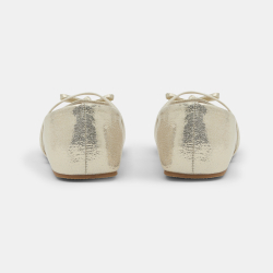 حذاء باليرينا لامع بدون نعل...